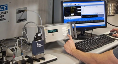 Gas Flow calibration using molbloc/molbox