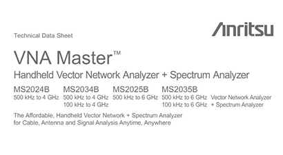 Anritsu MS2034B Specs and Manuals