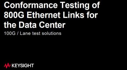 Conformance Testing of  800G Ethernet Links for  the Data Center