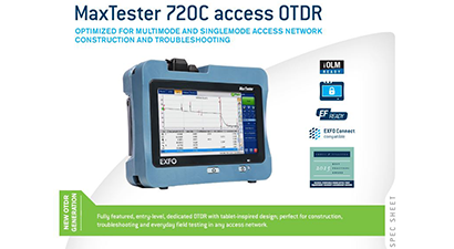 MaxTester 720C access OTDR Spec Sheet