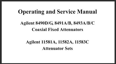 Keysight Technologies 11583C Specs and Manuals