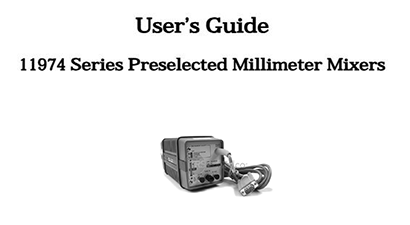 Keysight Technologies 11974V Specs and Manuals