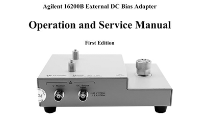 Keysight Technologies 16200B Specs and Manuals