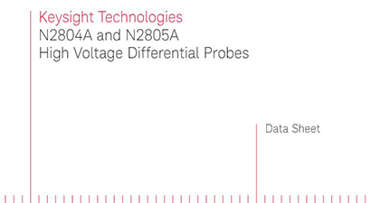 Keysight Technologies N2805A Specs and Manuals