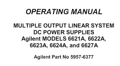 Keysight Technologies 6623A Specs and Manuals