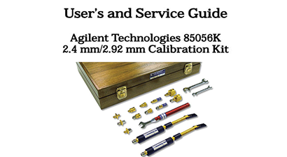 Keysight Technologies 85056K Specs and Manuals