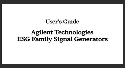 Keysight Technologies E4423B Specs and Manuals