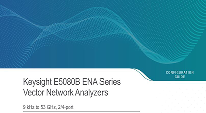 Keysight Technologies E5080B-4K2 Configuration Guide