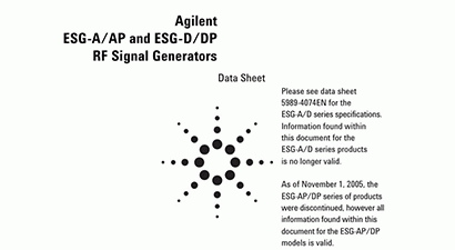 Keysight Technologies E4425B Specs and Manuals