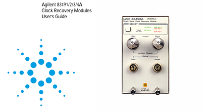 Keysight Technologies 83493A Specs and Manuals