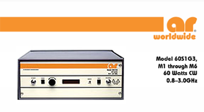 AR RF/Microwave Instrumentation 60S1G3M3 Specs and Manuals