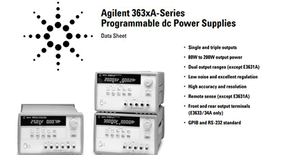 Keysight Technologies E3630A Specs and Manuals