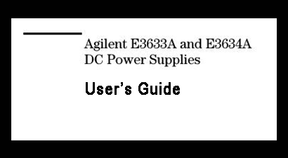 Keysight Technologies E3633A Specs and Manuals