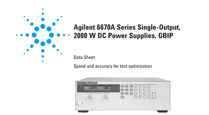 Keysight Technologies 6672A Specs and Manuals