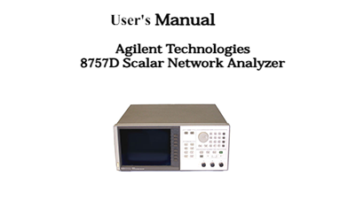 Keysight Technologies 8757D Specs and Manuals