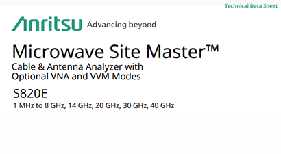 Anritsu S820E-720 Spec Sheet