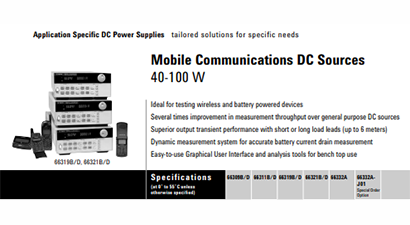 Keysight Technologies 66319B Specs and Manuals