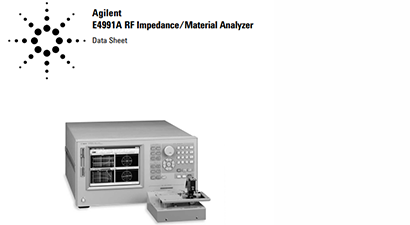 Keysight Technologies E4991A Specs and Manuals