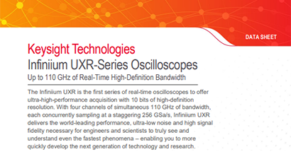 Keysight Technologies UXR0704A Spec Sheet