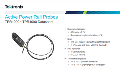 Tektronix TPR4000 Spec Sheet