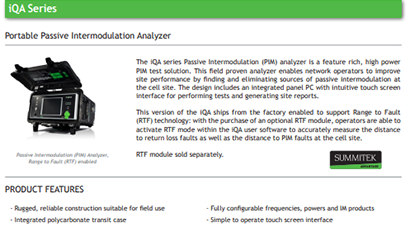 Kaelus IQA-700LB-RTF Spec Sheet