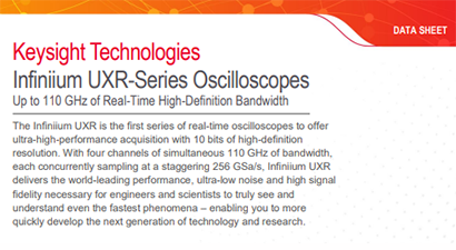 Keysight Technologies UXR0254A Spec Sheet