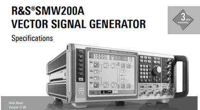 Rohde & Schwarz SMW200A-B1044 Spec Sheet