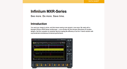 Infiniium MXR-Series Data Sheet