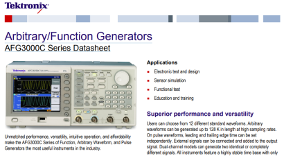Arbitrary/Function Generators