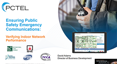Ensuring Public Safety Emergency Communications Verifying Indoor Network Performance