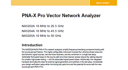 PNA-X Pro Vector Network Analyzer