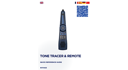 Tone Tracer & Remote -QUICK REFERENCE GUIDE R171053