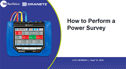 Dranetz/TRS-RenTelco Co-hosted Webinar: How to Perform a Power Survey