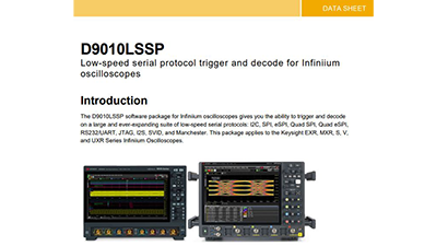 D9010LSSP Low-speed serial protocol trigger and decode for Infiniium oscilloscopes