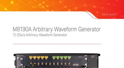 Keysight M8190A Data Sheet