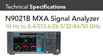 Keysight N9021B MXA Signal Analyzer Technical Specifications
