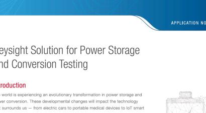 Solution for Power Storage and Conversion Testing